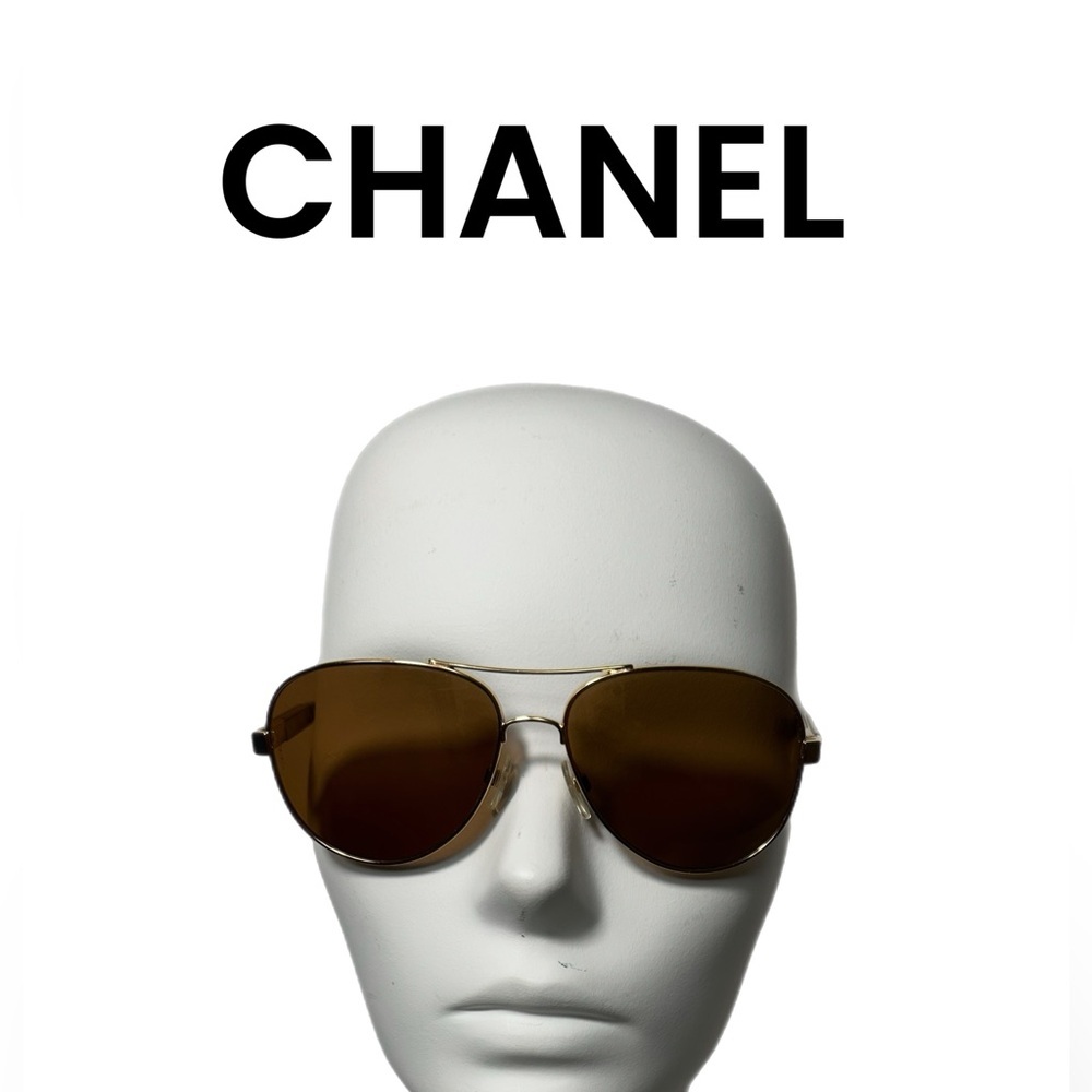 CHANEL~Collection Mirror Aviator Sunglasses - Picture 10 of 10